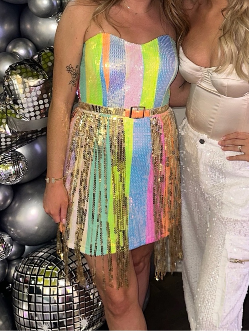 Celebration Sequin Multi-Color Party Dress